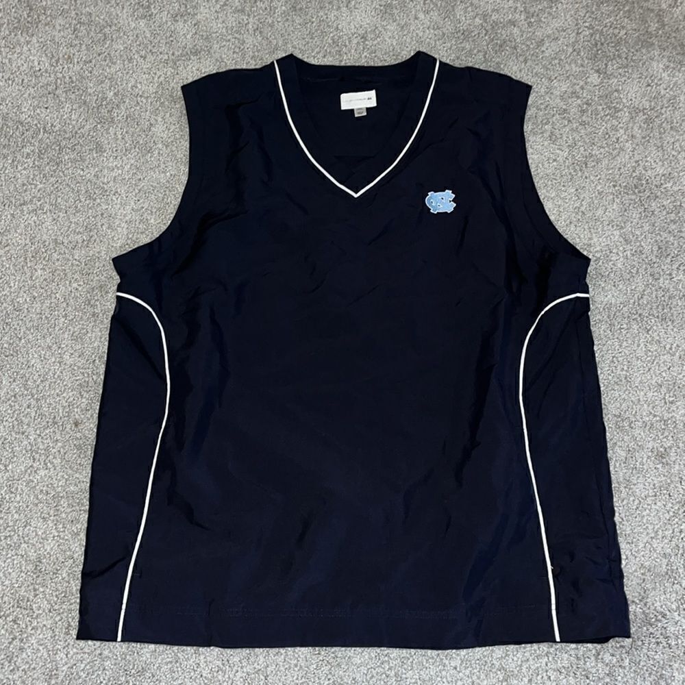 UNC North Carolina Tar Heels Sewn Football Basketball golf wind jacket vest Tall